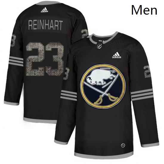 Mens Adidas Buffalo Sabres 23 Sam Reinhart Black Authentic Classic Stitched NHL Jersey